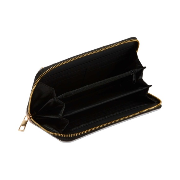 Icing Claire’s White With Gold & Gold/White Strap Wallet. New With Tags - Picture 2 of 2